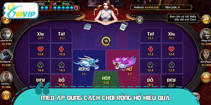Mẹo áp dụng cách chơi rồng hổ hiệu quả